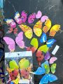 New High Quality Imported 12pcs/Packet Colorful Butterfly Wall stickers Fridge Magnets 3D Butterfly Decals Design Art Stickers Room Magnetic Home Decor DIY Wall Decoration. 