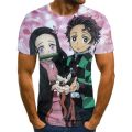 Kimetsu No Yaiba Anime شرٹ For Men Manga Demon Slayer T-Shirts Camisetas Hombre Ropa Clothing Camisa Masculina Verano Roupas. 