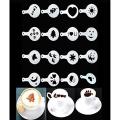 16 Pcs - Creative Nice Coffee Barista Stencils Template. 