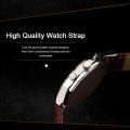 Male Business Watch Quartz Watch PU Men's Watch Luminous Wristwatch. 