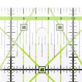 Square Patchwork Feet Tailor Yardstick Cloth Cutting Rulers DIY Sewing Tool (Green). 