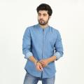Denizen Banded Collar Shirt Stonewash Shirts Men 34652-0001. 