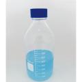 Glass Media Bottle Blue Screw Cap 1L. 