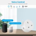 3 Pin Smart Wifi Plug Wall Socket Switch 20A 220v UK Plug Power energy monitor Work with Alexa Google Home Assistant. 