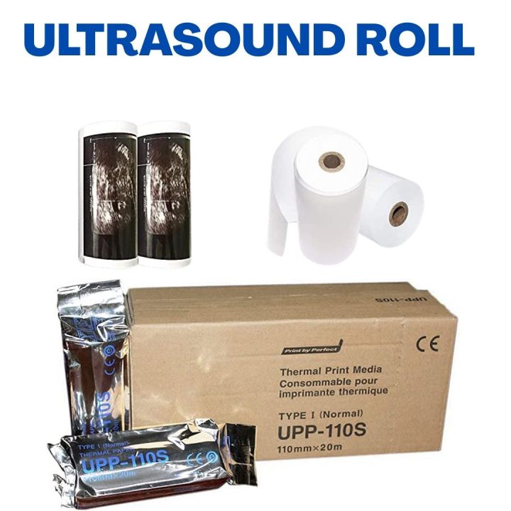 Sony UPP-110S Ultrasound Thermal Paper |Type I Medical Imaging Paper for Sony UP-895, UP-D897, UP-890, UP-D895, UP-897MD | High-Resolution Sonography Print Roll for Hospitals & ClinicsUltrasound Thermal Paper Roll | Sony UPP-110S | 110mm x 20m – Type I