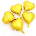 5 Pieces Large Golden Heart Foil Balloons 18 Inches Size. 