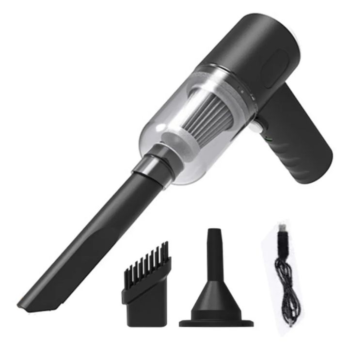 High Quality 3 in 1 Mini Car Vacuum Cleaner & Air Blower Cordless Handheld Auto Vacuum Cleaner for Car Interior, Home, Computer, USB Rechargeable Wireless Handheld Vacuum Cleaner Home Cleaning Tools