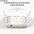 Lanmuiar6W Mini Nail Lamp UV LED Gel Polish Cured Pink White Nail Dryer Machine Portable USB Cable Home Nails Dry Tool for Gel Varnish. 