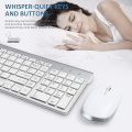 Wireless Keyboard and Mouse - FENIFOX USB Slim 2.4G Wireless Keyboard Mouse Combo. 