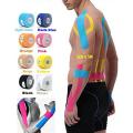 Kinesiology Tape - Pain Relief Adhesive - Best Therapeutic Muscle Support Aid - Sports Wrap for Knee Elbow Wrist Back Shoulder Ankle & Neck injury tape - Physio tap Water resistant. 