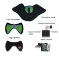 NYT Sound Activated Mask Led Luminous Mask Cold Light Mask Halloween Party Prop. 