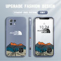 Jizetin for Xiaomi Mi 11 Lite / 11 Lite 5G /11 Lite 5G NE Case Side Design Phone Cover INS Style Simple Elegant The Natural Mountain Area Edge Printing Liquid Silicone Trend Case. 