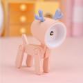 Decorative LED Table Lamp Mini Cute Pet Night Light with Action Joints for Tabletop Desk. 
