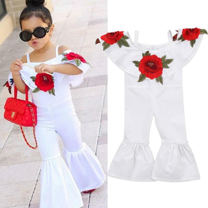 Baby Girl Dress 9 month to 6 Years Gorgeous white embroidered flower Romper for your stylish girls