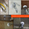 2pcs Plastic Wall Hole Duct Cover Shower Faucet Angle Valve Pipe Plug Decoration Cover Snap-on Plate Kitchen Faucet Accessories. 
