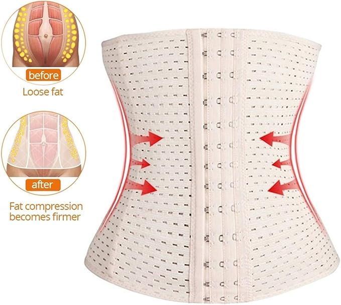 Women's%20Breathable%20Waist%20Shaper%20Trainer%20Tummy%20Slim%20Shapewear%20Corset%20Girdle%20Postpartum%20Belly%20Fat%20Control%20wrap%20Belt%20for%20Gym%20Exercise%20Body%20Shaper%20with%20Adjustable%20Hooks%20-%20Image%203