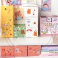 Table Storage  candy-colored Macaron square storage box Non-slip Ergonomic Handle Square Shape Desk Organizer. 