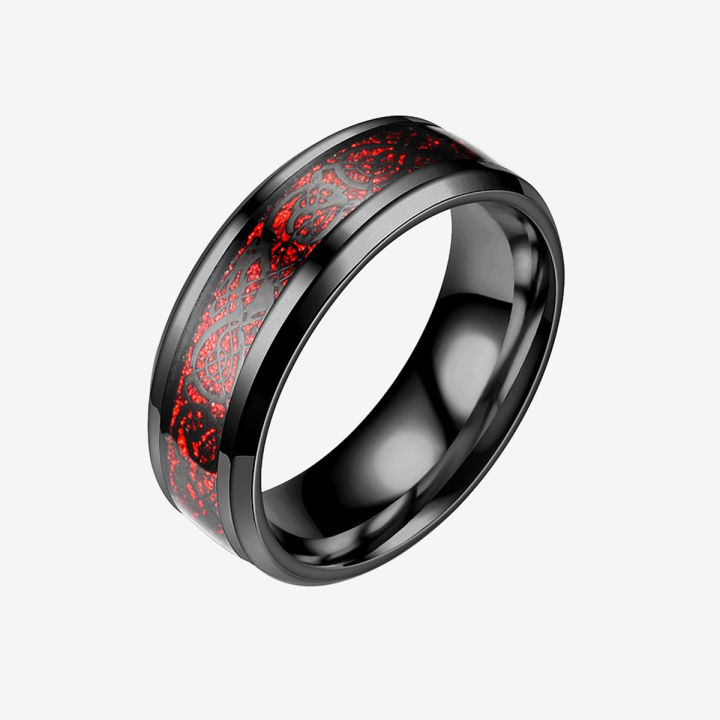 Men Ring Dragon Pattern Dragon Pattern Men Ring
