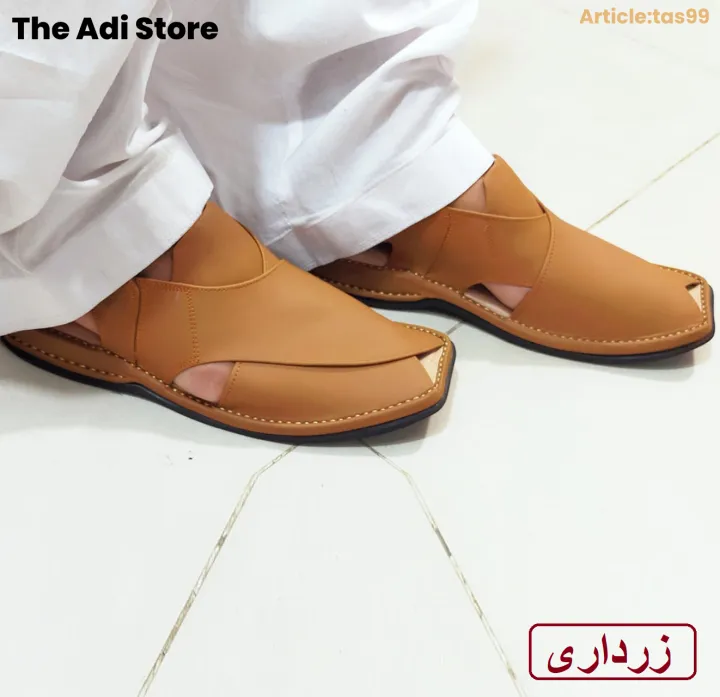 Zardari%20Supreme%20Chappal%20for%20Men%20Hand%20Made%20-%20Matt%20Folded%20Upper%20-%20Yellow%20Matt%20Color%20-%20Original%20Charsadda%20chappal%20Pure%20Leather%20-%20The%20Adi%20Store%20-%20Image%204