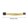 Adapter PCI-E CPU EPS 8 Pin To Dual 8P Power Splitter Graphics Card for Mining Farm Video Card Gpu for Riser Extension Cable Sleeved Cable Mushen. 
