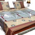 Pure Cotton King Size Bed Sheet 3 Piece Printed Bedsheet. 