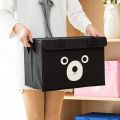 Panda Design Storage Bag Cartoon Printed Folding Storage Bins Quilt Basket Kid Toys Organizer Storage Boxes Cabinet Wardrobe Storage Bags. 