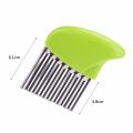 French Fry Crinkle Cutter Cutting Tool Slicer Potato Cutter Stainless Steel Wavy Chopper Knife. 