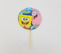 SPONGEBOB SQUAREPANTS THEME CUPCAKE TOPPER - PACK OF 10 CUPCAKE TOPPERS - SPONGEBOB SQUAREPANTS CUPCAKE TOPPERS. 