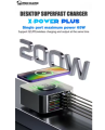 MECHANIC X-Power Plus Super Fast Desktop Charging Station 200W X-POWER Series Power Supply Device. 