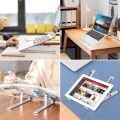 Metal Laptop Stand | Portable Aluminum Folding Adjustable Laptop Stand, Compatible with All Laptops (up to 15.6 inches). 