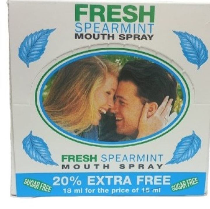 Sugar free Mouth Freshener Spearmint flavour Mouth Spray Fresh Breath Freshener Oral Spray for Fresh Breath sugarfree