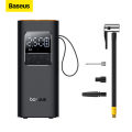 Baseus Tire Inflator Pump, Rechargeable Car Air Pump, Smart Digital Tire Pressure Detection Air Compressor Pump for Car, Bike, Motorcycle. 