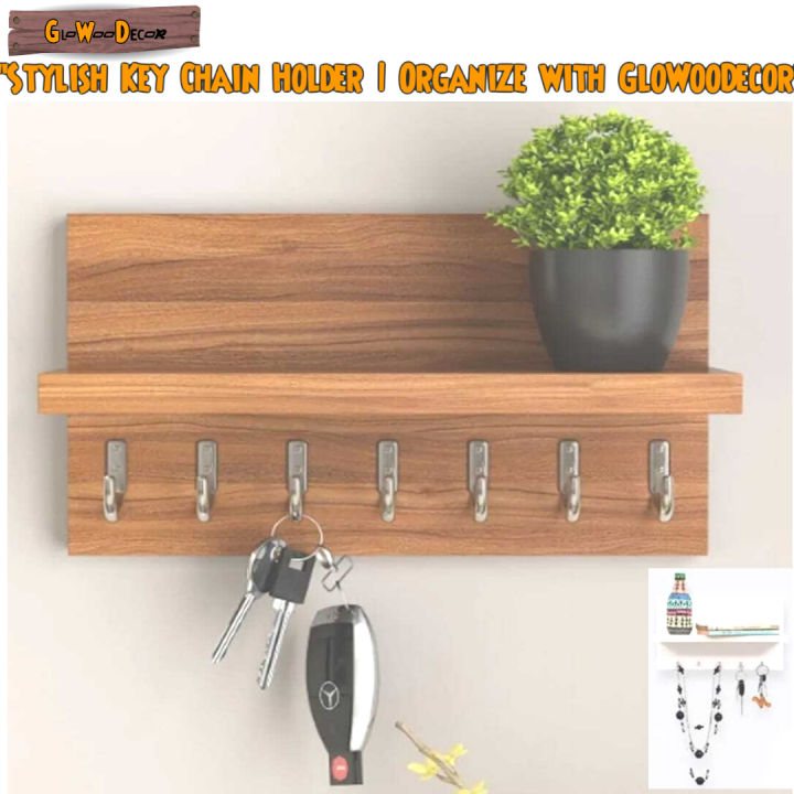 GloWooDecor%20Modern%20Wall-Mounted%20Key%20Organizer%20with%20Decorative%20Shelf%20and%20Hooks,%20Easy%20Assembly%20Home%20Storage%20Rack%20-%20Image%202