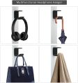 DAMILE SY-0012 Headphone Bracket Head-mounted Headset Internet Cafe Hanger Game Display Stand Anchor Headset Shelf Sturdy Holder Computer Office. 