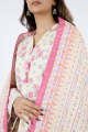 Saya Unstitched Printed Cotton Khaddar 3 Piece Un-Stitched 3-Piece For Women / For Girls - BAHARAN. 