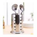 Stainless Steel Spoon Holder for Spoons Forks Kitchen Utensils - Silver, Golden. 
