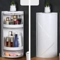 Rotatable Corner Cabinet For Holding Bathroom, Cosmetics & Makeup Products / Bathroom Cabinet  Water Proof / Bathroom Cabinet For Holding Accessories - Zain Appliances. 