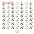 Girls Star Hairpin 10/30/50pcs Star Hairpin Non-slip Snap Hair Clips Silver Color Sweet Star Shape Barrettes for Girls Women Metal Alloy Accessories Women Star Hair Clip. 