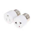 E26 E27 Screw B22 Bayonet Lamp Holder  to US EU AC Power Plug Adapter Converter Encounter. 