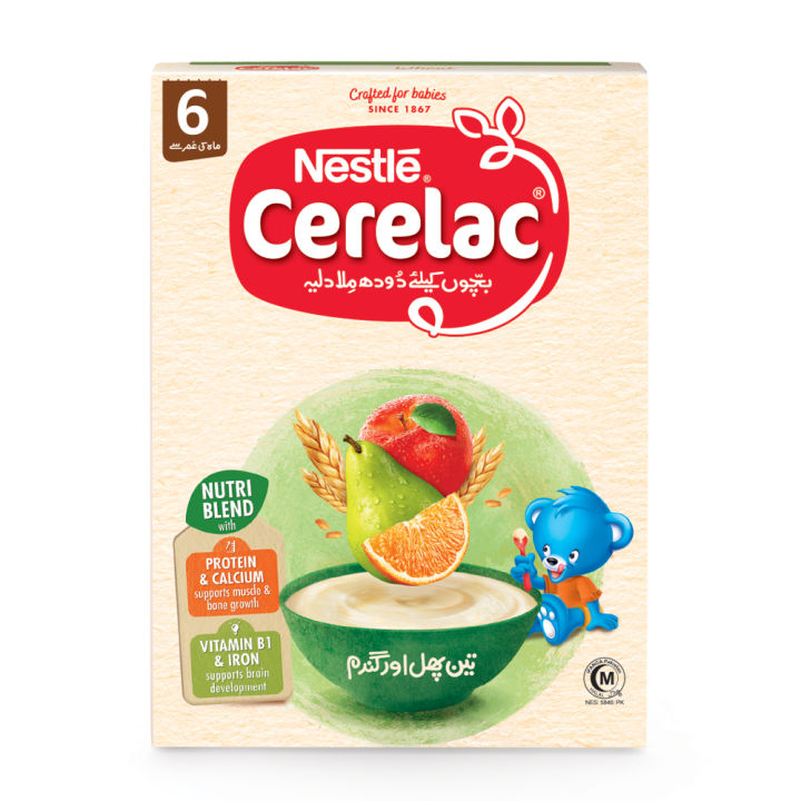 Baby Food - NESTLE CERELAC - 3 Fruits & Wheat 175g