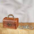 Lock Box Treasure Chest Box with Lock, Portable Jewelry Organizer for Gift Adult Kids. 