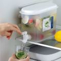 3.5L Drink Dispenser For Fridge Beverage Water Dispenser With Spigot Juice Containers With Lids For Fridge Parties And Daily Use BPA FREE. 