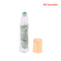 10ml Roll On Bottle Essential Oil Natural Jade Roller Bottles with Crystal Chip Glass Travel Refillable Bottle Containers Gener. 