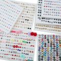 100Pairs/box Small Stud Crystal Star Heart Moon Earrings Sets For Women Girl Child Jewelry Accessories. 