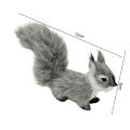Squirrel Model Faux Fur Realistic Cute Rodent Miniature Figurine Ornament Handicraft Mini Fake Squirrel Statue Figurine Ornament Birthday Gift. 