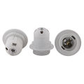E27 White Bulb holder With Ring - Universal Lamp Screw Bulb Holder - LED Bulb Holder for Home and Office. 