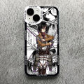 【Mascaraara】Anime Attack On Titan Phone Case For iPhone 11 12 13 14 15 Pro Max Mini XS MAX X XR SE 7 8 Plus Cover Transparent Shell Fundas. 