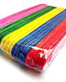 Pack of 50 Small Ice Cream Stick (wooden) for Art Work-Multicolored. 
