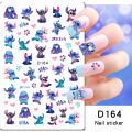 Disney 3D Nail Art Stickers Cartoon Lilo and Stitch Nail Art Decoration Mickey and Minnie Stickers For Nails DIY Anime Decals. 