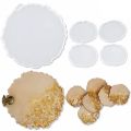 Silicone Resin Molds, 1 Pcs Large Resin Tray Mold + 4 Pcs Coaster Molds, Tray Molds, Tray and Coaster Epoxy Molds Set. 